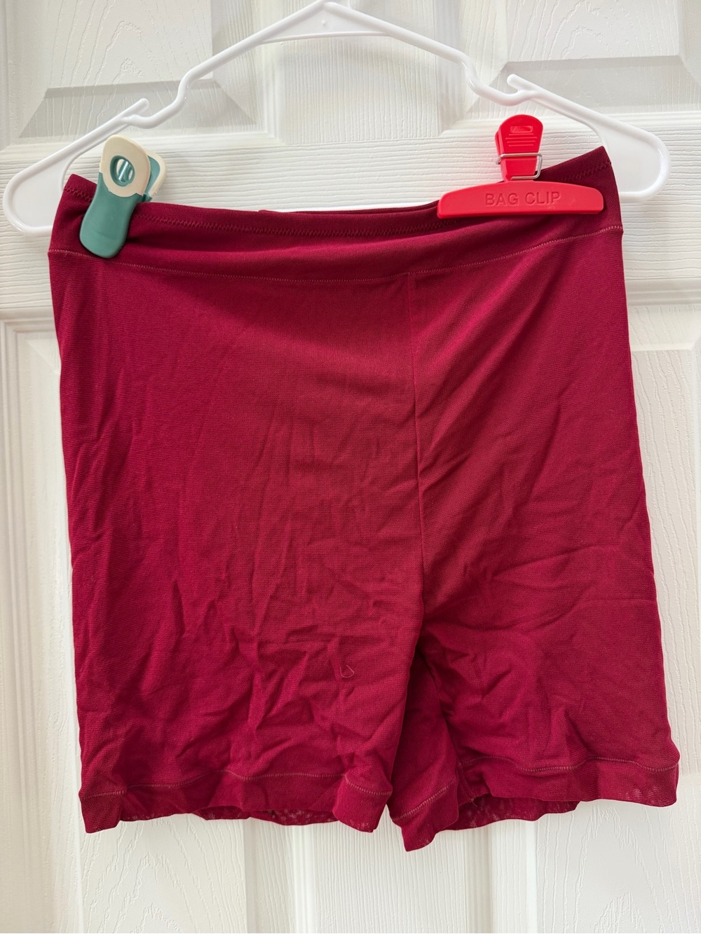 Intimately Free People Berry Burgundy Biker Shorts Size Small
